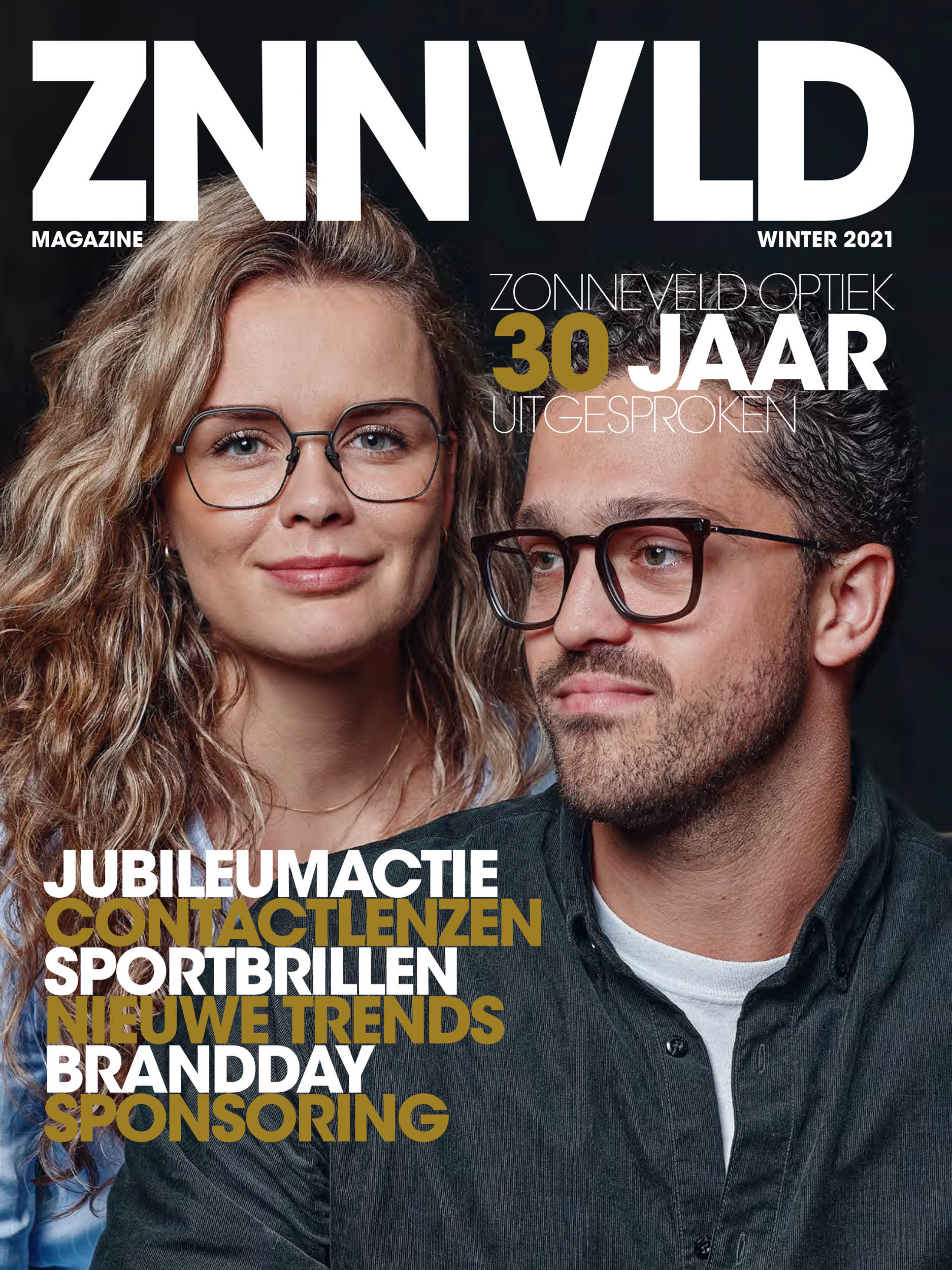 Cover fotografie voor Zonneveld Optiek magazine